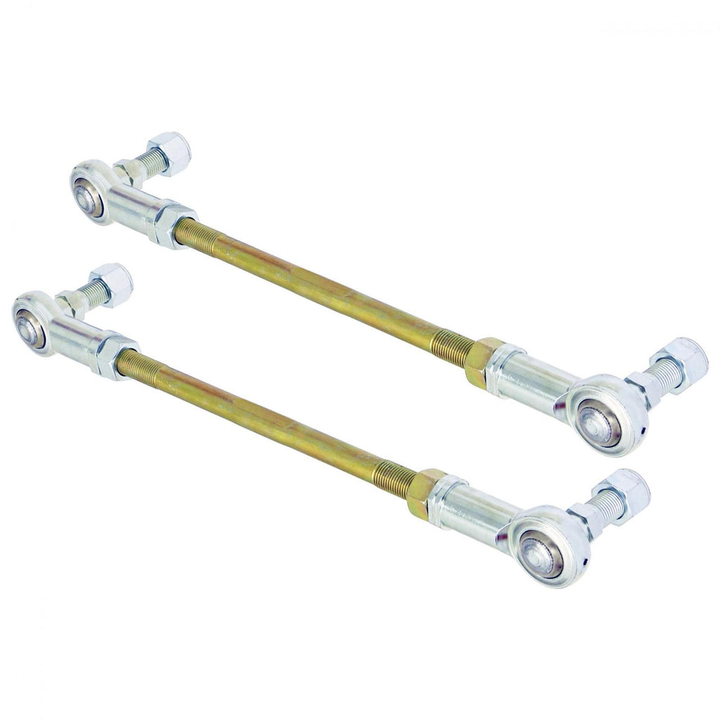 Antirock End Links 10 1/2 Inch Rods Includes RH/LH Heim Joints Hardware Pair RockJock 4x4
