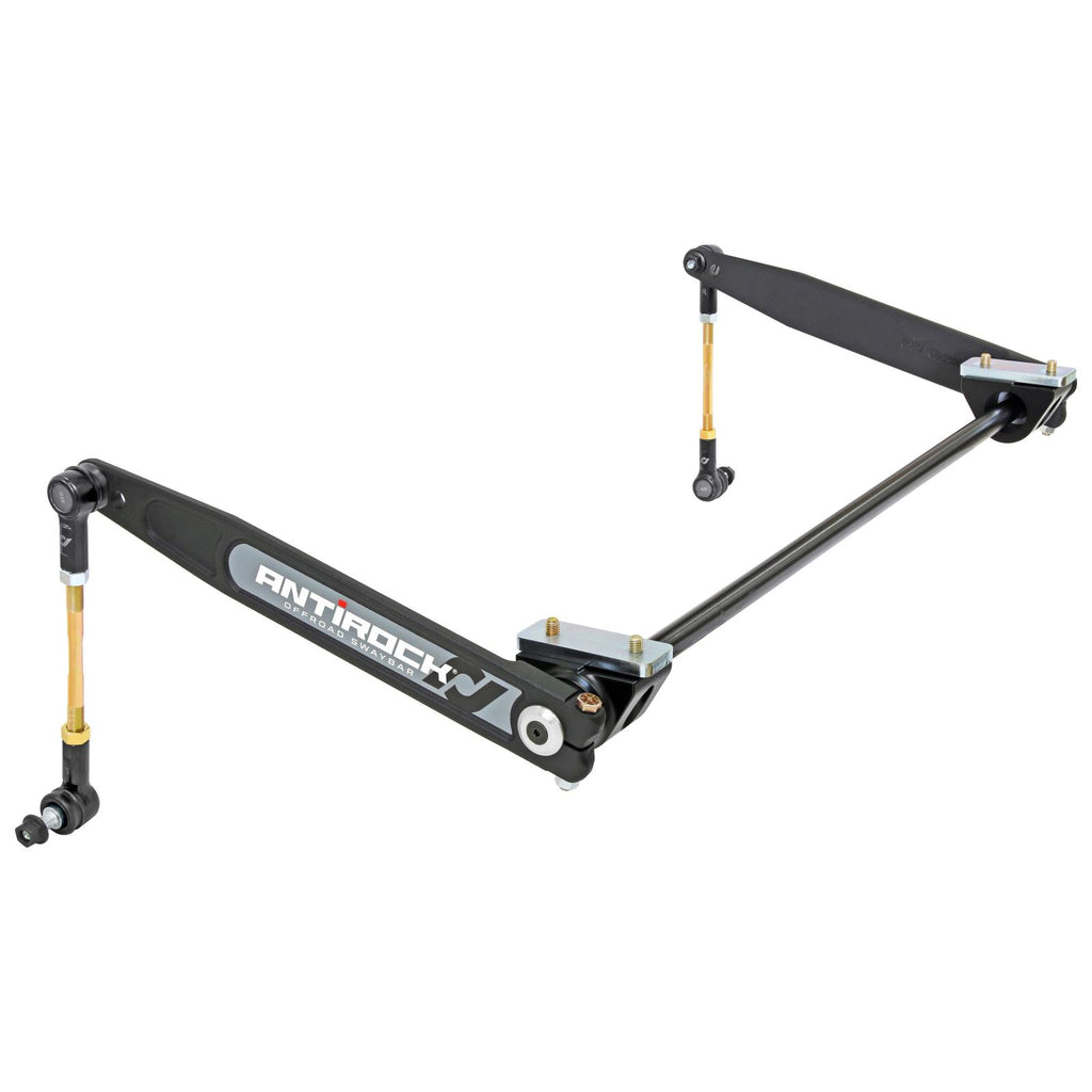 Antirock Sway Bar Kit 87-01 Cherokee XJ 86-92 Comanche MJ Front Bolt-On Aluminum Mounts 17 Inch Steel Arms RockJock 4x4