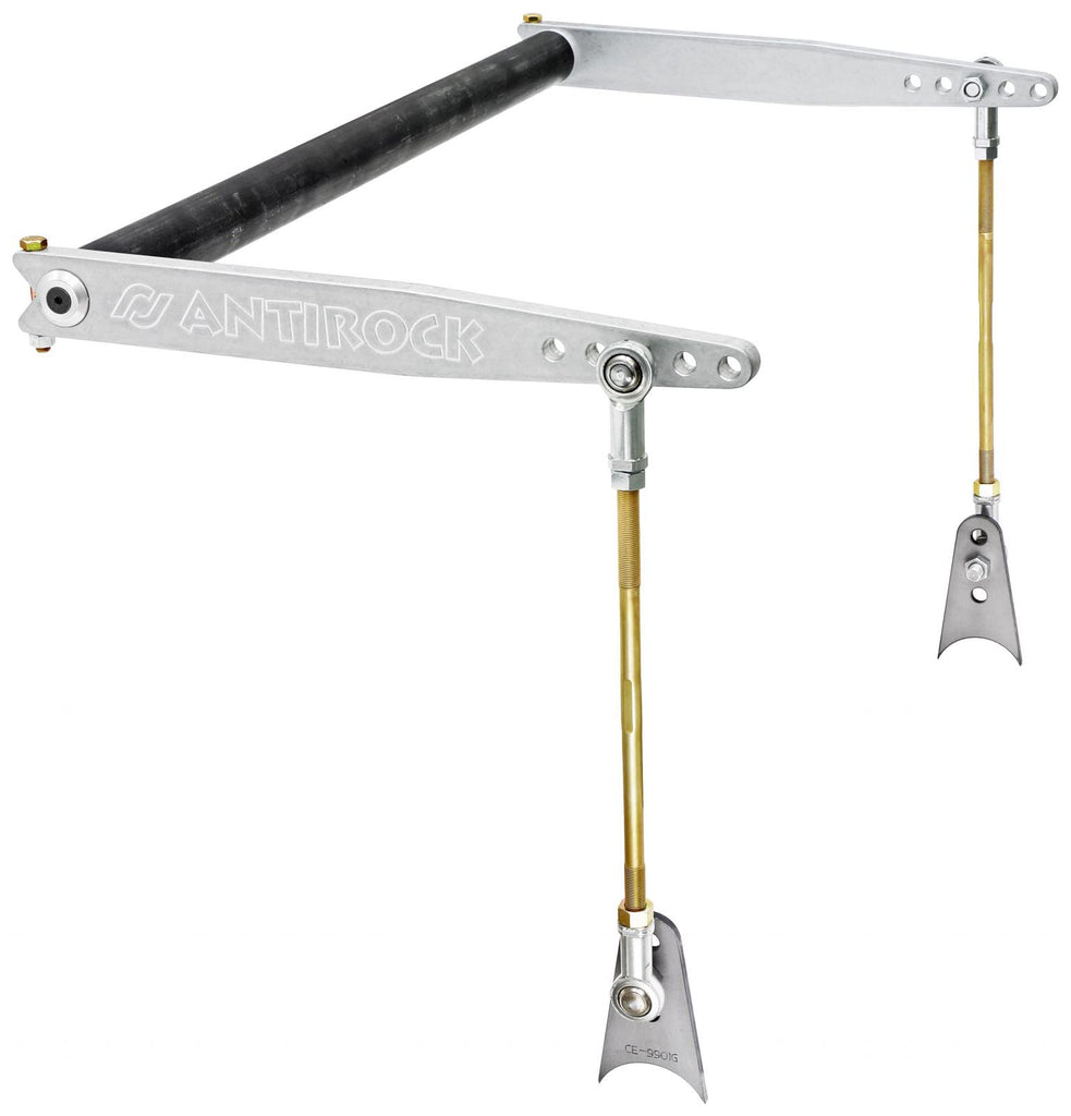Antirock Sway Bar Kit Universal 45 Inch Bar 18 Inch Aluminum Arms RockJock 4x4