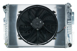 67-69 Camaro BB / Firebird Manual Transmission Aluminum Radiator And 16 Inch Fan Kit Cold Case Radiators