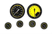 Load image into Gallery viewer, Autocross Yellow 6 Gauge Set 2-1/8 Full Sweep - Classic Instruments AX151YBLF