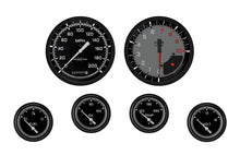 Load image into Gallery viewer, Autocross Grey 6 Gauge Set 2-5/8 Short Sweep - Classic Instruments AX251GBLF