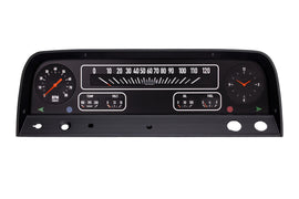 64-66 Chevy Truck Cluster Black - Classic Instruments CT64B