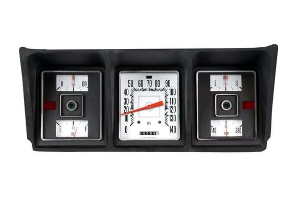 73-79 Ford P/U Gauge Set White - Classic Instruments FT73W