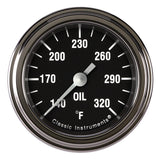 Hot Rod Oil Temp 2-1/8 Full Sweep - Classic Instruments HR128SLF