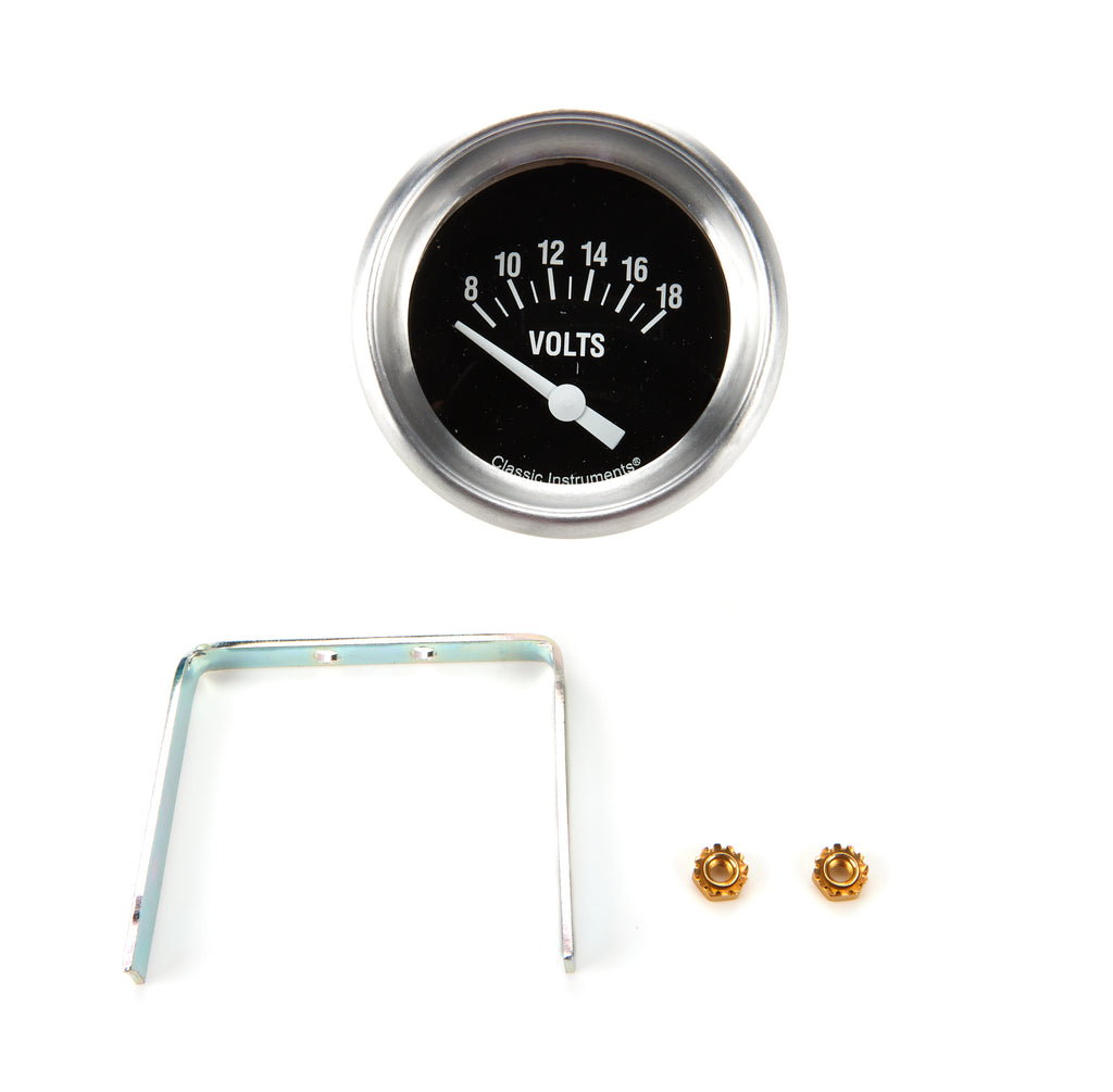 Hot Rod Volt Gauge 2-5/8 Short Sweep - Classic Instruments HR230APF