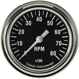 Hot Rod Tachometer 2-5/8 Full Sweep - Classic Instruments HR383SLF