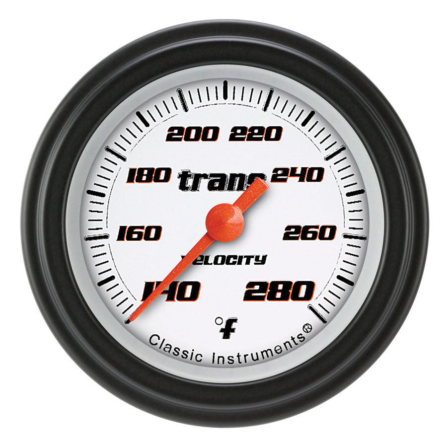 Velocity White Transmiss ion Temp 2-1/8 Full Swee - Classic Instruments VS127WBLF