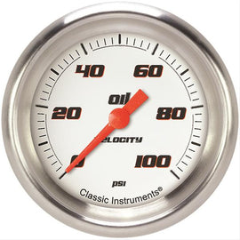 Classic Instruments Performance style bezel Aluminum, Full Sweep