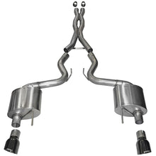 Load image into Gallery viewer, Corsa Performance 3.0in. Cat-Back Dual Rear Exit with Single 4.5in. Black PVD Pro-Series Tips