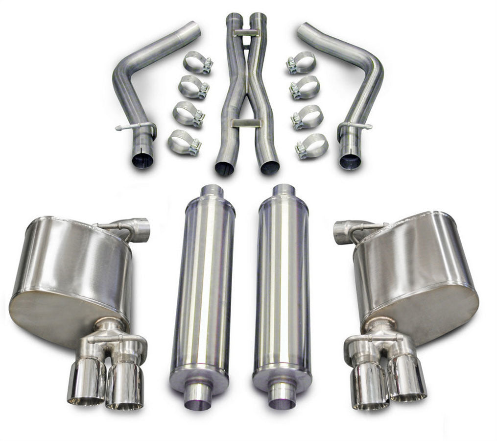 Exhaust Cat-Back - 2.5in Dual Rear Exit - Corsa Performance 14522