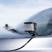 Load image into Gallery viewer, 2016-Present Toyota Tacoma Low Profile Ditch Light Brackets Kit - (2) 3.5 inch Round Cannon Pod Ditch Lights Switch - Blue Backlight - Tall Cali Raised LED