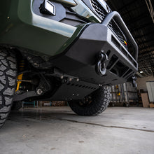 Load image into Gallery viewer, 16-Up Tacoma Stealth Bumper 32 Inch LED Bar Combo Beam Bumper Light Bar-Blue-Small 32 Inch Combo Beam with Relocation Mounts No Switch No Winch No D-Ring Cali Raised LED