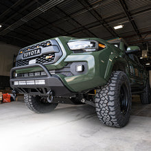 Load image into Gallery viewer, 16-Up Tacoma Stealth Bumper 32 Inch LED Bar Combo Beam Bumper Light Bar-Blue-Small 32 Inch Combo Beam with Relocation Mounts No Switch No Winch No D-Ring Cali Raised LED