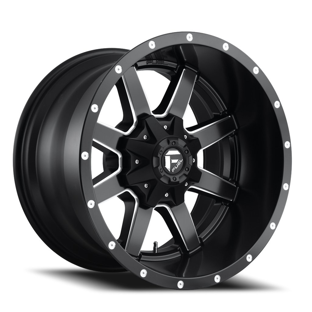 Aluminum Wheels 18X9 Maverick D538 6 On 135/6 On 139.7 Black Milled 106.4 Bore 1 Offset Fuel Off Road Wheels
