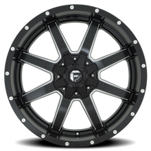 Load image into Gallery viewer, Aluminum Wheels 18X9 Maverick D538 6 On 135/6 On 139.7 Black Milled 106.4 Bore 1 Offset Fuel Off Road Wheels