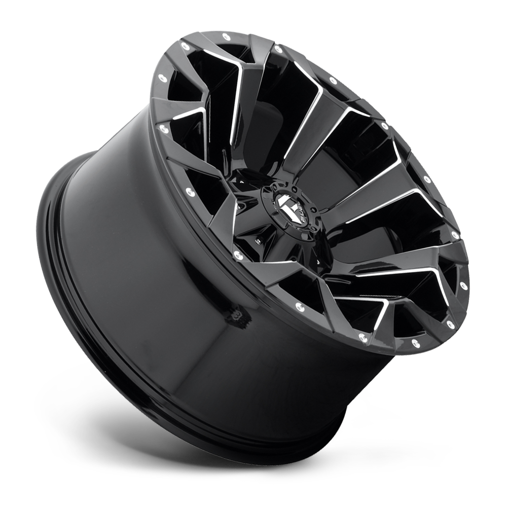 Aluminum Wheels 17X8.5 Assault D546 6 On 120 Matte Black Milled 67 Bore 14 Offset 8 Spoke Fuel Off Road Wheels