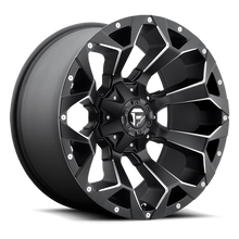 Load image into Gallery viewer, Aluminum Wheels 17X9 Assault D546 5 On 139.7/5 On 150 Matte Black Milled 110.3 Bore -12 Offset 8 Spoke Fuel Off Road Wheels