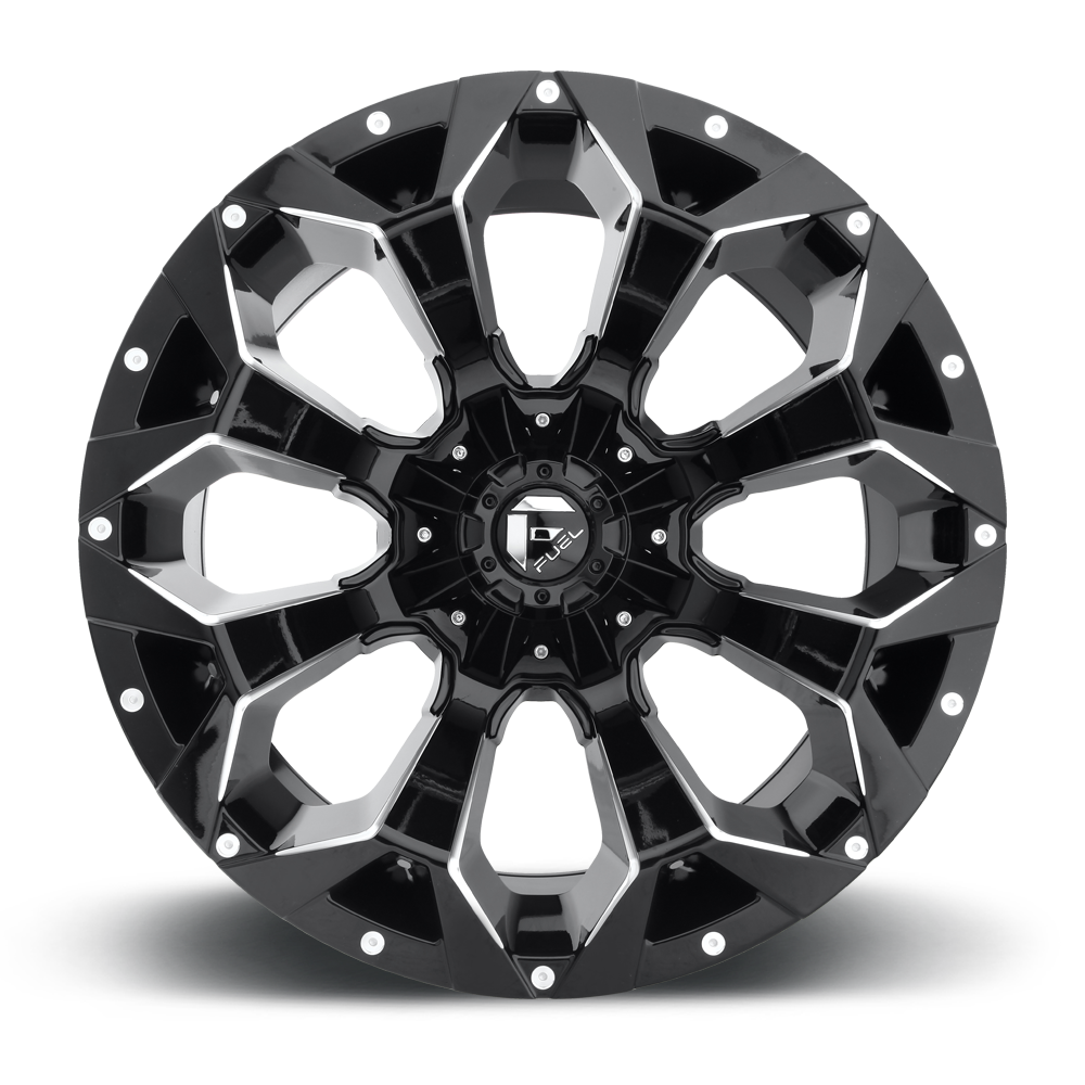 Aluminum Wheels 17X9 Assault D546 5 On 139.7/5 On 150 Matte Black Milled 110.3 Bore -12 Offset 8 Spoke Fuel Off Road Wheels