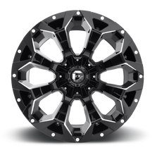 Load image into Gallery viewer, Aluminum Wheels 17X9 Assault D546 5 On 139.7/5 On 150 Matte Black Milled 110.3 Bore -12 Offset 8 Spoke Fuel Off Road Wheels