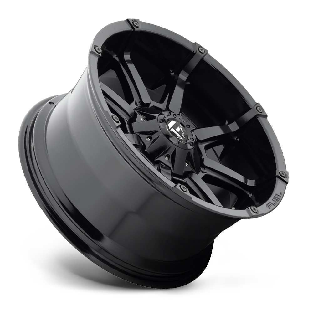 Aluminum Wheels 20X10 Coupler D575 5 On 114.3/5 On 127 Gloss Black 78.1 Bore -24 Offset 8 Spoke Fuel Off Road Wheels