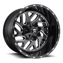 Load image into Gallery viewer, Aluminum Wheels 20X12 Triton D581 5 On 114.3/5 On 127 Gloss Black/Milled 78.1 Bore -43 Offset Mesh Spoke Fuel Off Road Wheels