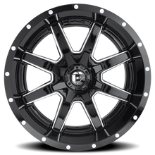 Load image into Gallery viewer, Aluminum Wheels 20X10 Maverick D610 6 On 135/6 On 139.7 Gloss Black Milled 106.4 Bore -24 Offset Fuel Off Road Wheels
