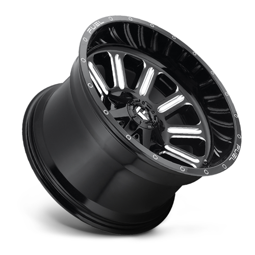 Aluminum Wheels 17X9 Hardline D620 5 On 139.7/5 On 150 Gloss Black/Milled 110.2 Bore 1 Offset Fuel Off Road Wheels