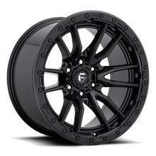 Load image into Gallery viewer, Aluminum Wheels 22X10 Rebel D679 6 On 139.7 Matte Black 106.1 Bore -13 Offset Fuel Off Road Wheels