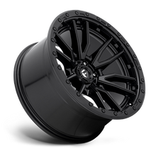 Load image into Gallery viewer, Aluminum Wheels 22X10 Rebel D679 6 On 139.7 Matte Black 106.1 Bore -13 Offset Fuel Off Road Wheels