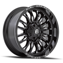 Load image into Gallery viewer, Aluminum Wheels 20X10 Arc D795 8 On 180 Gloss Black Milled 124.2 Bore -18 Offset Fuel Off Road Wheels
