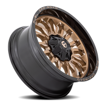 Load image into Gallery viewer, Aluminum Wheels 22X10 Arc D797 8 On 170 Platinum Bronze/Black Lip 125.1 Bore -18 Offset Fuel Off Road Wheels