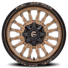 Load image into Gallery viewer, Aluminum Wheels 22X10 Arc D797 8 On 170 Platinum Bronze/Black Lip 125.1 Bore -18 Offset Fuel Off Road Wheels
