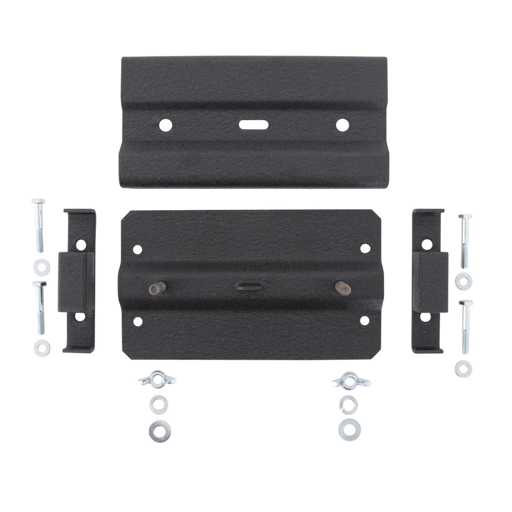 Axe And Shovel Mount w/Adapter Brackets For Roof Racks Accepts Padlock Black Smittybilt