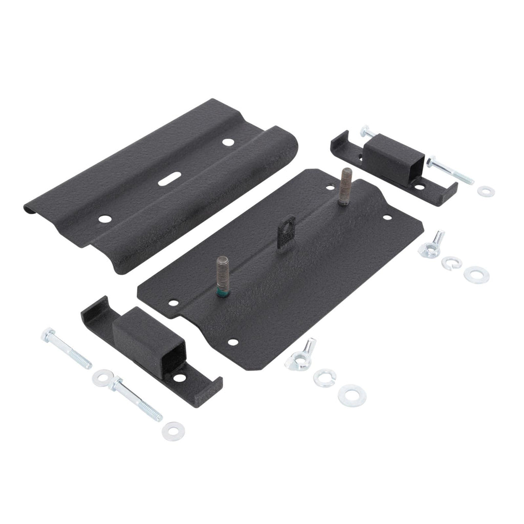 Axe And Shovel Mount w/Adapter Brackets For Roof Racks Accepts Padlock Black Smittybilt