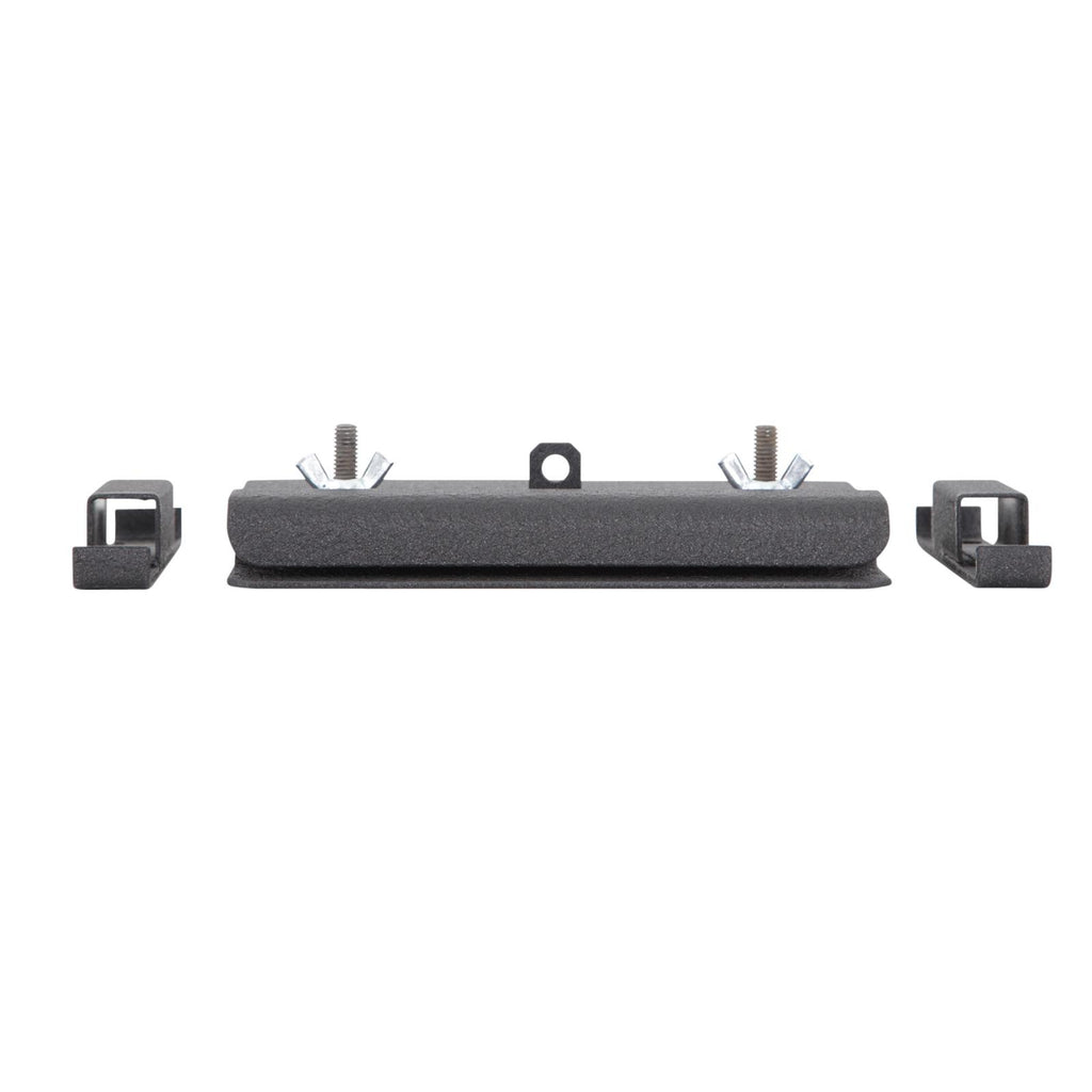 Axe And Shovel Mount w/Adapter Brackets For Roof Racks Accepts Padlock Black Smittybilt
