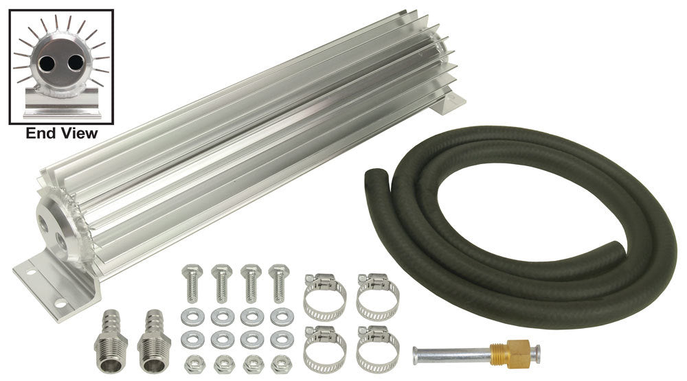 2 Pass Heat Sink Trans Cooler 12in Lg 1/4in NPT - Derale 13263