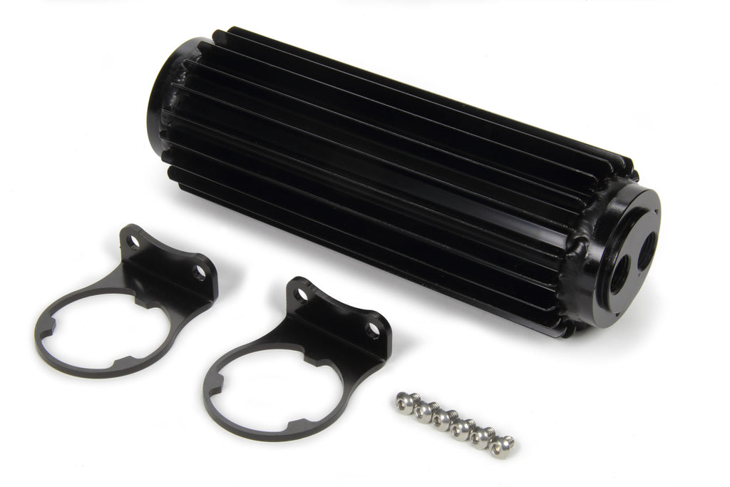 Single-Pass Heat Sink Co oler  10in Black Anodize - Derale 13279