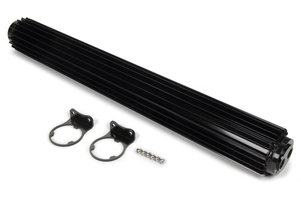 Dual-Pass Heat Sink Cool er  24in Black Anodized - Derale 13287