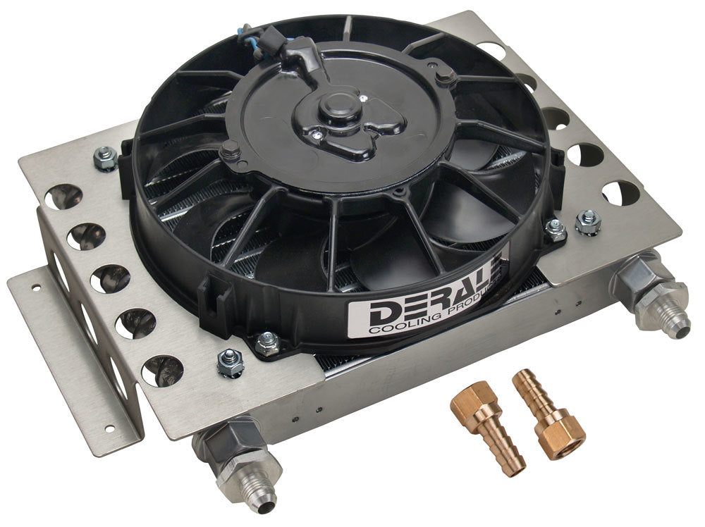 Remote Oil Cooler w/Fan - Derale 13750