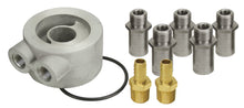 Load image into Gallery viewer, Derale Non-Thermostatic Universal Sandwich Adapter Kit with 1/2" NPT Ports