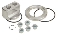 Load image into Gallery viewer, Derale Standard Universal Engine Spin On Adapter with 1/2" NPT Ports