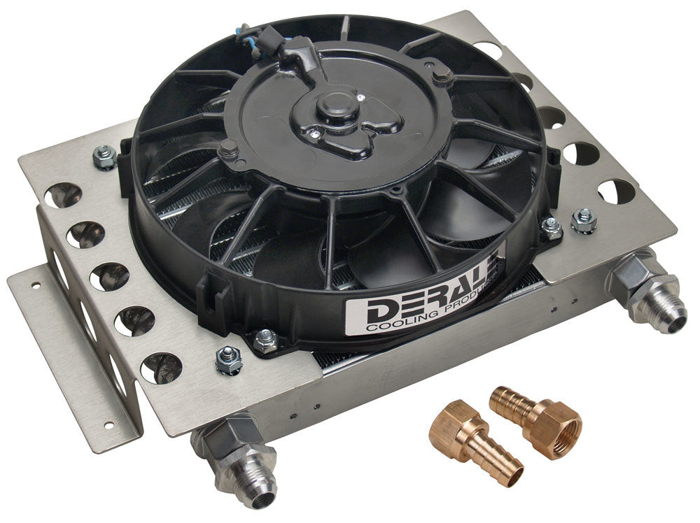 Derale 13 Row Atomic-Cool Remote Plate & Fin Replacement Oil Cooler, -8AN