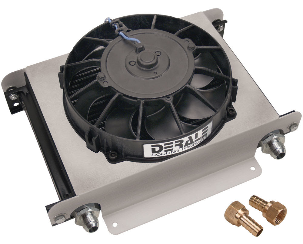 Hyper Cool Cooler with -8AN Inlets - Derale 15860