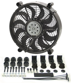 12in High Output RAD Fan Single - Derale 16212