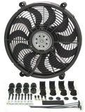 17in High Output RAD Fan Single - Derale 16217