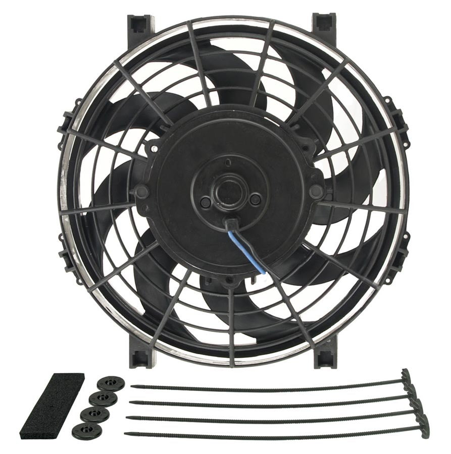 9in Tornado Electric Fan w/Standard  Mounting Kit - Derale 16619