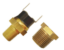 Load image into Gallery viewer, Derale 190°F Fan Switch Thermostat Kit, 1/8" &amp; 3/8" NPT