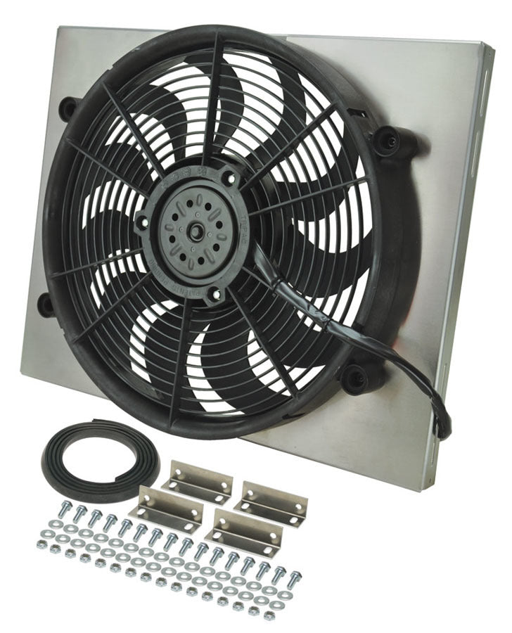 RAD Fan w/Alum Shroud Assembly - Derale 16823