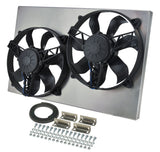 Dual RAD Fan w/Alum Shroud Assembly - Derale 16831